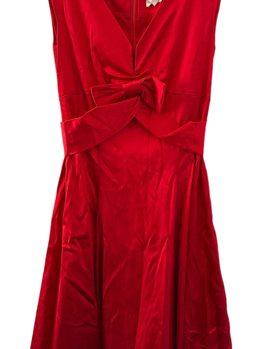 Julie Brown Size 2 Red Sleeveless Front bow Gown Red / 2