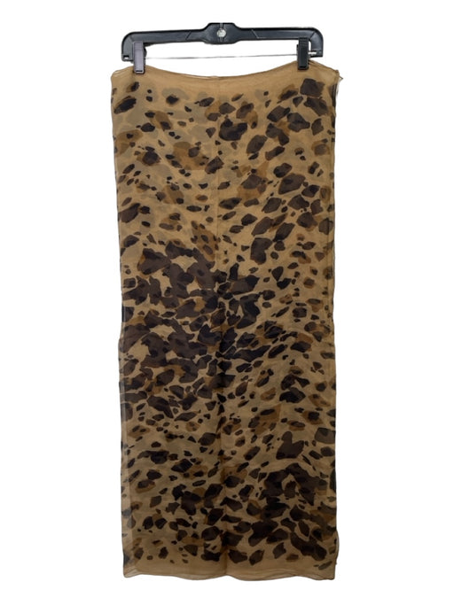 Burberry Beige & Brown Silk Cheetah Sheer Rectangle scarf Beige & Brown / 175x95cm