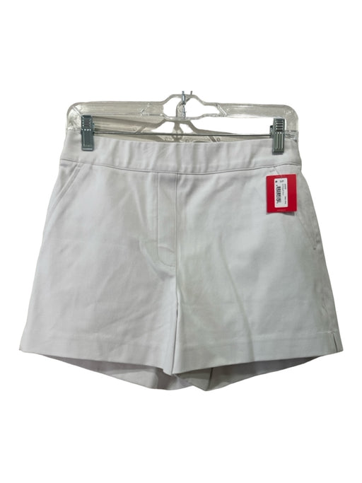 Spanx Size S White Rayon Blend High Rise Elastic Waist Back pockets Shorts White / S