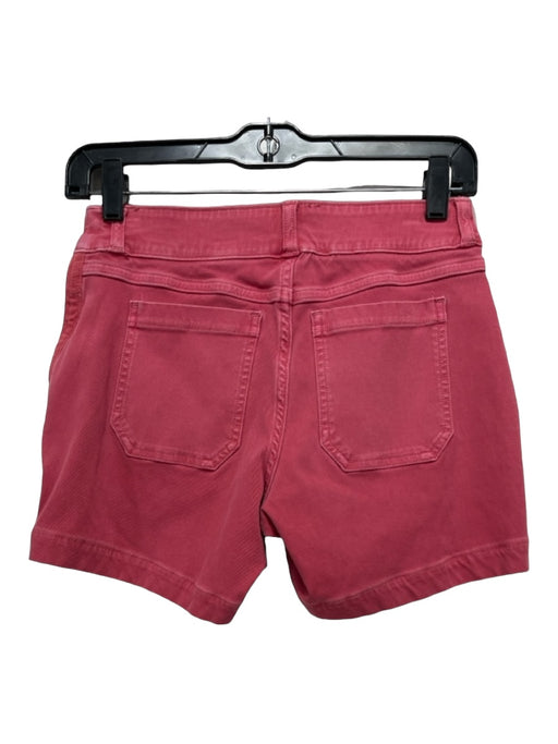 Spanx Size XS Washed Red Cotton & Rayon High Rise Pockets Belt loops Shorts Washed Red / XS