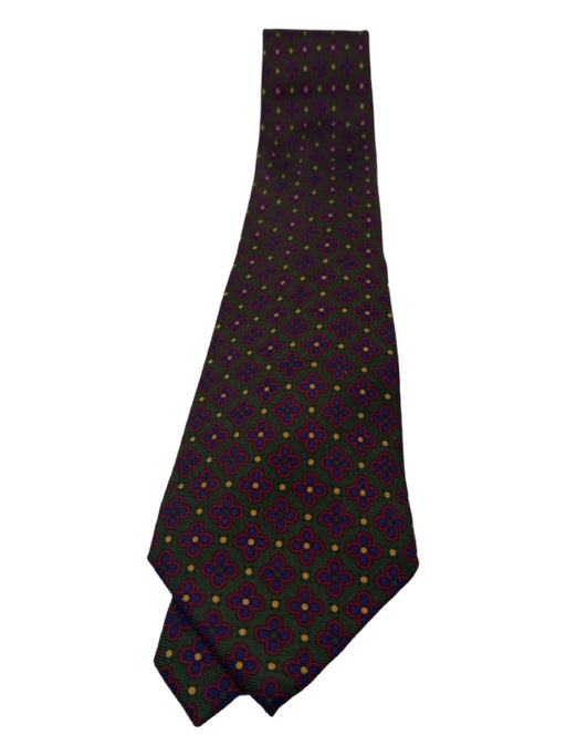 Polo Green & Red Silk Dots Men's Ties