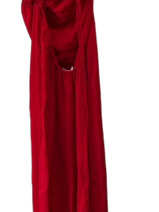 Christopher Esber Size 8 Red Viscose Blend Strappy Back Open Back Gown Red / 8