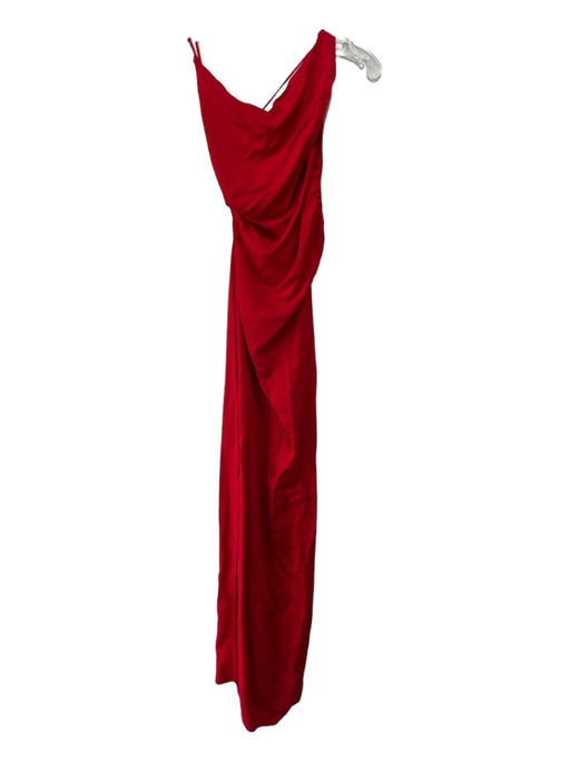 Christopher Esber Size 8 Red Viscose Blend Strappy Back Open Back Gown Red / 8