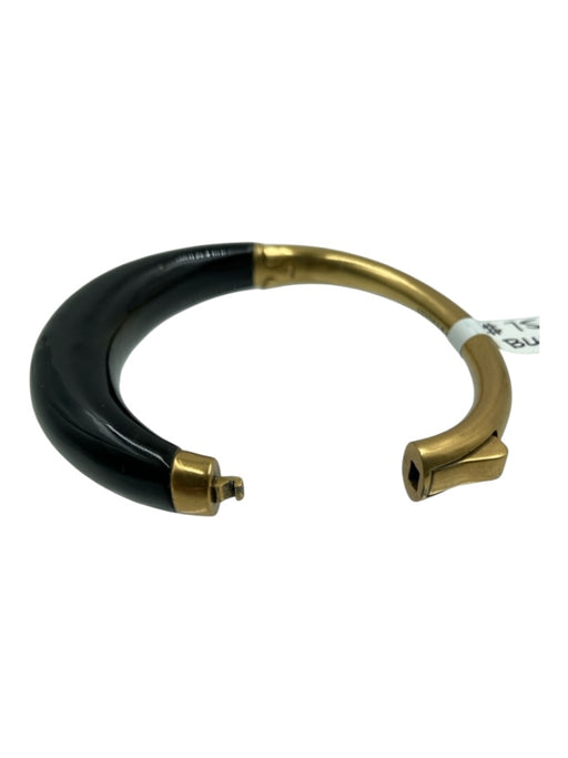 Kendra Scott Black & Gold 14K Gold Plated Brass Clip Clasp Bracelet Black & Gold
