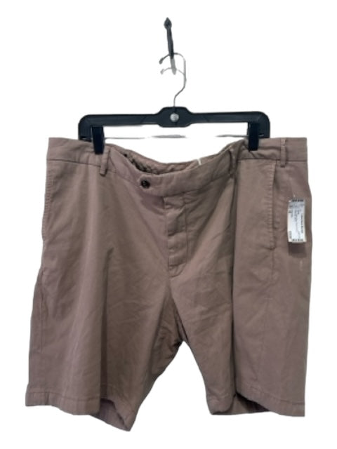 Peter Millar Size 42 Tan Cotton Blend Solid Khakis Men's Shorts 42