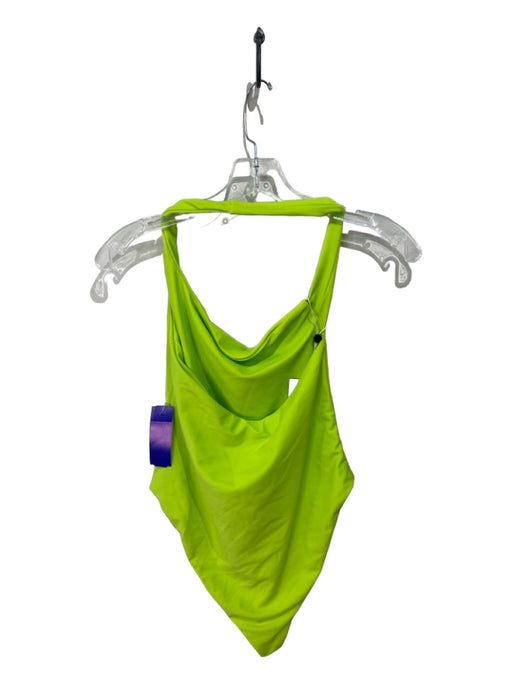 Lovers + Friends Size S Neon Green Polyamide Blend Halter Neck Swimsuit Neon Green / S