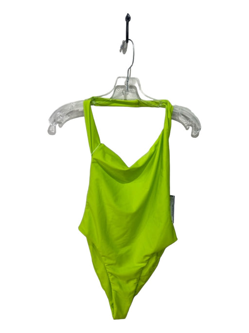 Lovers + Friends Size S Neon Green Polyamide Blend Halter Neck Swimsuit Neon Green / S