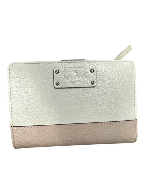 Kate Spade White & blush Leather Bi-Fold Wallets White & blush