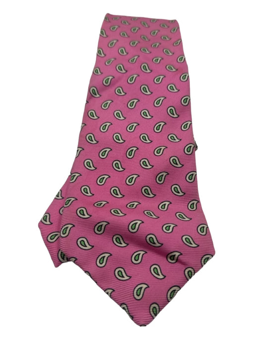 Polo Pink & Green Silk Paisley Men's Ties