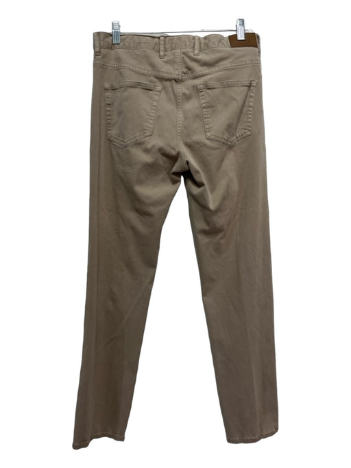 Peter Millar Size 32 Dark Tan Cotton Blend Solid Khakis Men's Pants 32