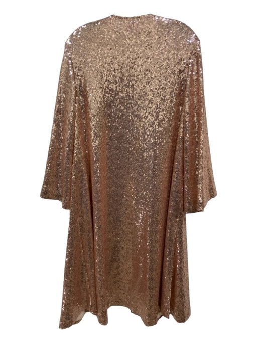 Buddy Love Size One Size Rose Gold Polyester Long Sleeve Sequinned Cardigan Rose Gold / One Size