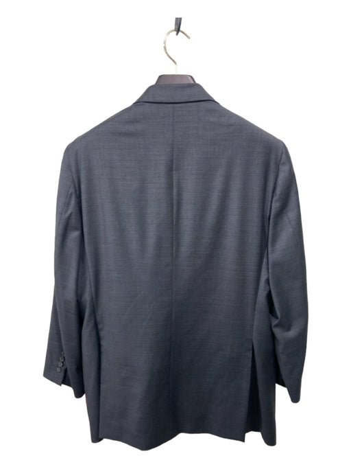 Samuelsohn Gray Wool Blend Solid 2 Button Men's Suit 44