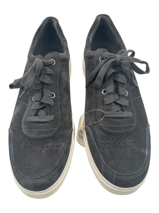 Vince Shoe Size Est 12 Gray & White Suede Solid Sneaker Men's Shoes Est 12
