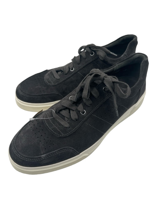 Vince Shoe Size Est 12 Gray & White Suede Solid Sneaker Men's Shoes Est 12