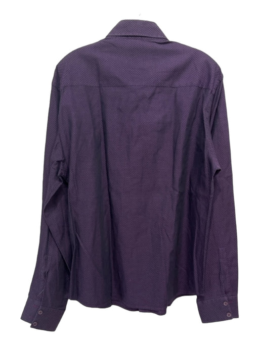 Versace Jeans Couture Size xxxl Purple Cotton All Over Print Long Sleeve Shirt xxxl