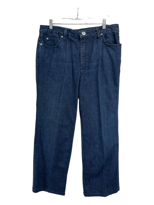 St. John Sport Size 14 Dark Wash Cotton Blend Denim Bootcut Jeans Dark Wash / 14