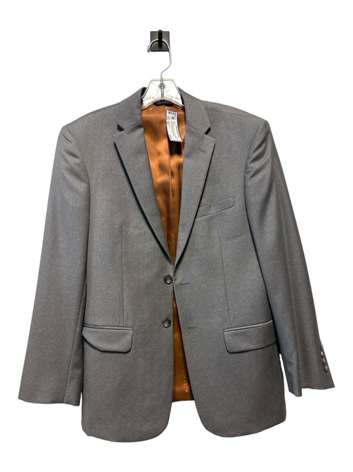 Jos. A Bank Grey Wool Solid Lined Single Breasted Men's Blazer 36S