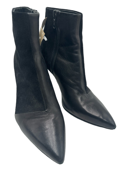 Rag & Bone Shoe Size 37 Black Leather Suede Pointed Toe Side Zip Booties Black / 37