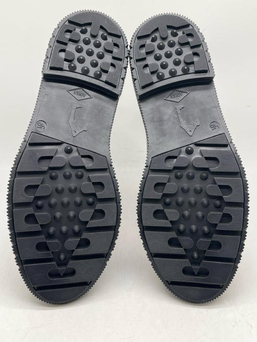 Adieu Shoe Size 46 Brown Leather Solid Men's Shoes