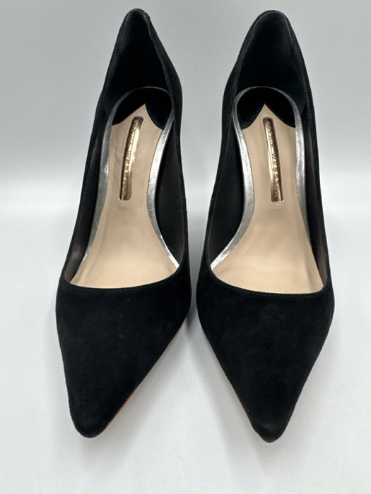 Sophia Webster Shoe Size 38.5 Black Leather Upper Suede Pointed Toe Pumps