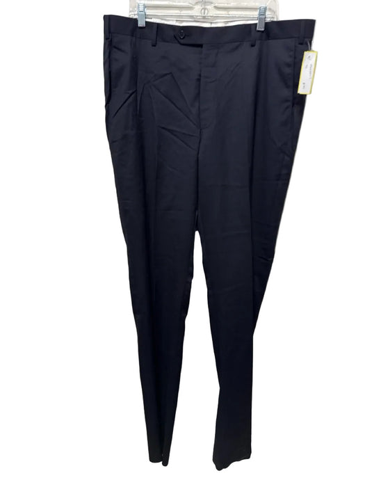 Saks Fifth Ave NWT Navy Blue Wool Solid 2 Button Men's Suit