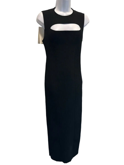 Alexander McQueen Size XL Black Viscose & Polyamide Sleeveless Cutout Dress