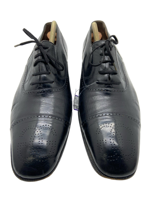 Gucci Shoe Size 44.5 Black Leather Solid Lace Up Brogue Men's Shoes