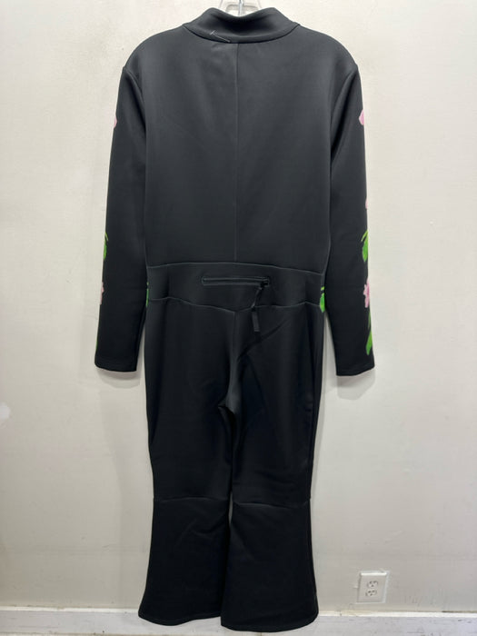 Athleta Size MT Black Polyester Blend Sleeveless Striation Pocketed Dress