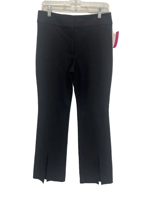 Derek Lam 10 Crosby Size 10 Black Cotton Blend Zip & Hook Closure Straight Pants