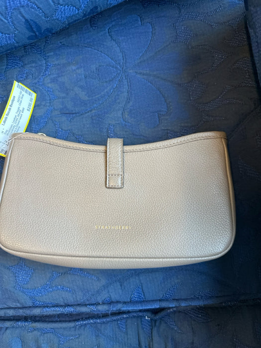 Strathberry Mushroom Leather Toggle Chain Strap Crossbody GHW Bag