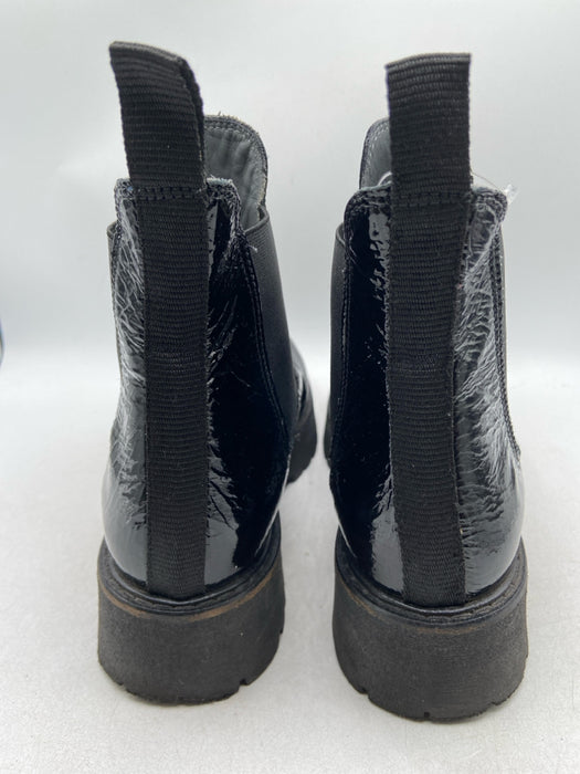 Patrizia Bonfanti Shoe Size 37 Black Leather Stretch Platform Boots