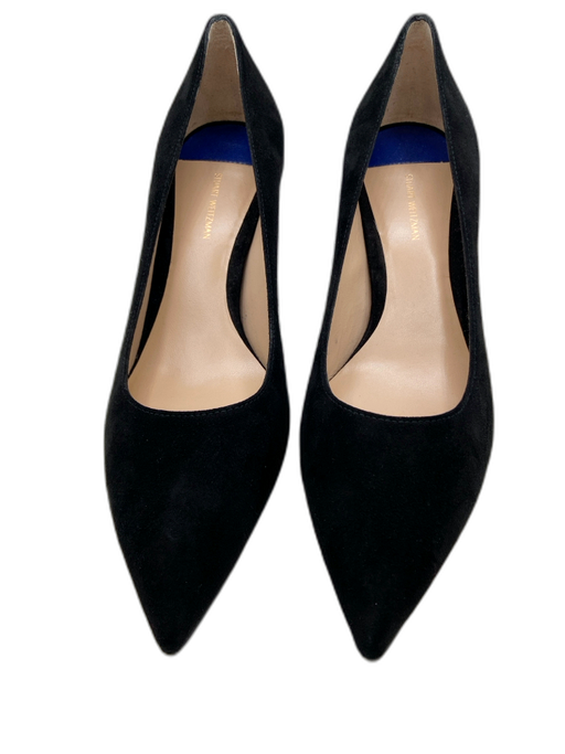 Stuart Weitzman Shoe Size 8N Black Suede Pointed Toe Pumps Black / 8N