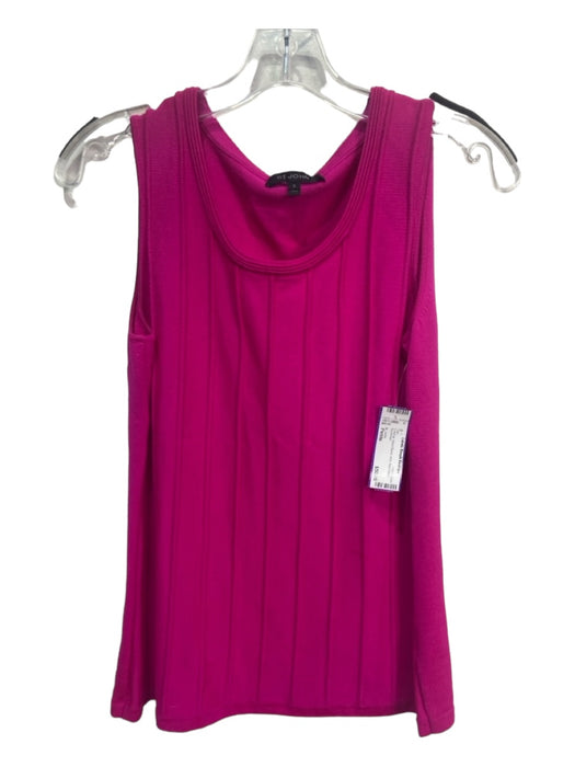 St. John Size Petite Fuschia Wool Blend Knit Sleeveless Top Fuschia / Petite