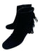 Saint Laurent Shoe Size 39 Black Suede Fringe Side Zip Ankle Block heel Booties Black / 39