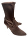 Stuart Weitzman Shoe Size 7.5 Champaigne Beige Satin Stretch Pointed Toe Booties Champaigne Beige / 7.5