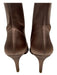 Stuart Weitzman Shoe Size 7.5 Champaigne Beige Satin Stretch Pointed Toe Booties Champaigne Beige / 7.5