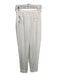 Alexander McQueen Size XS/38 Ivory White Viscose Blend Loops hook & zip Pants Ivory White / XS/38