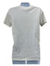 Balmain Size XXS White Cotton Blend Loop Short Sleeve Gold Buttons T-shirt Top White / XXS