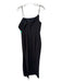 Laundry Size 6 Black Polyester Spaghetti Strap Draped Sheath Gown Black / 6