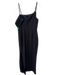 Laundry Size 6 Black Polyester Spaghetti Strap Draped Sheath Gown Black / 6