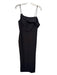 Laundry Size 6 Black Polyester Spaghetti Strap Draped Sheath Gown Black / 6