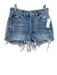 Agolde Size 23 Light Wash Cotton Denim Button Fly Cut Off High Rise Shorts Light Wash / 23