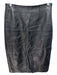 Antonio Melani Size S Black Leather Side Zip Pencil Skirt Black / S