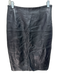Antonio Melani Size S Black Leather Side Zip Pencil Skirt Black / S