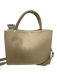 Brandon Blackwood Beige Canvas Crossbody Strap Text Magmetic Closure Bag Beige / S