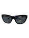 Burberry Black & Gold Acetate Metal Detail Cat Eye Sunglasses Black & Gold