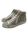 Philippe Model Shoe Size 37 Gray & White Leather Suede Side Zip Sneakers Gray & White / 37