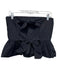 Hunter Bell Size 2 Black Polyester Blend Strapless Bow Cropped Top Black / 2