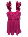 AMUR Size 8 Fuchsia Polyester Blend Ruffle Strap Sleeveless Dress Fuchsia / 8