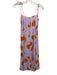 Reformation Size 8 Lavender & Orange Viscose Floral Spaghetti Strap Dress Lavender & Orange / 8